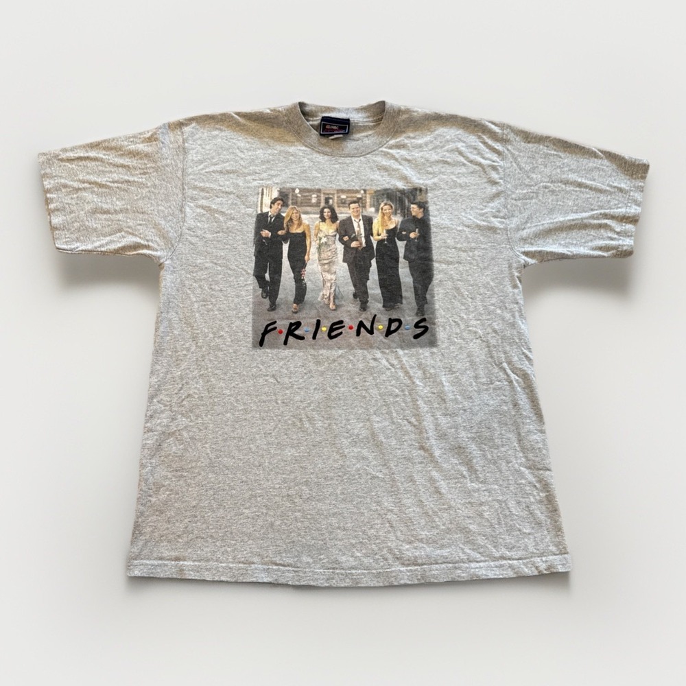 Vintage Friends‎ TV Show Shirt Mens XL NBC Experience Wedding Day 90s Gray